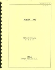 Nikon FG Camera Service Repair Manual 1982 Reprint