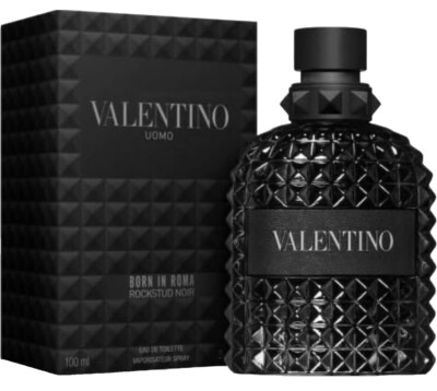 VALENTINO UOMO BORN IN ROMA ROCKSTUD NOIR 3.4OZ EDT SPRAY