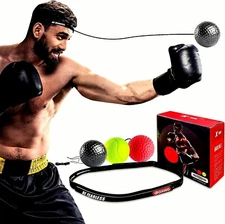 Boxing Reflex Ball for Adults Sports Reaction Balls,Speed Flex Boxing Machine...