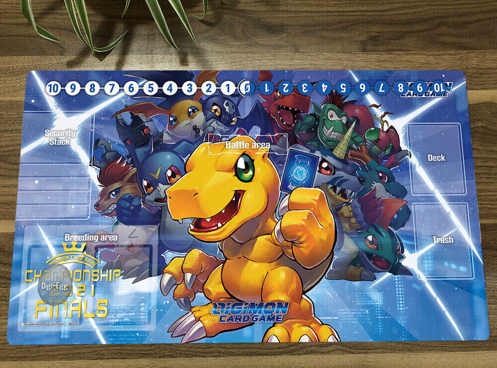 Anime Digimon Playmat Agumon DTCG TCG CCG Mat Trading Card Game Mat Pad Free Bag