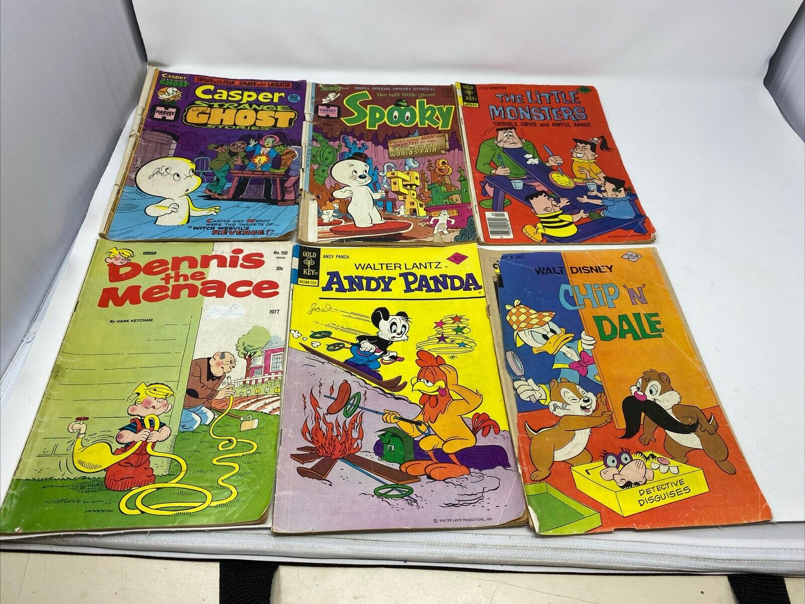 Vintage Comic Books Cartoon Dennis The Menace Disney Andy Panda Harvey Comics