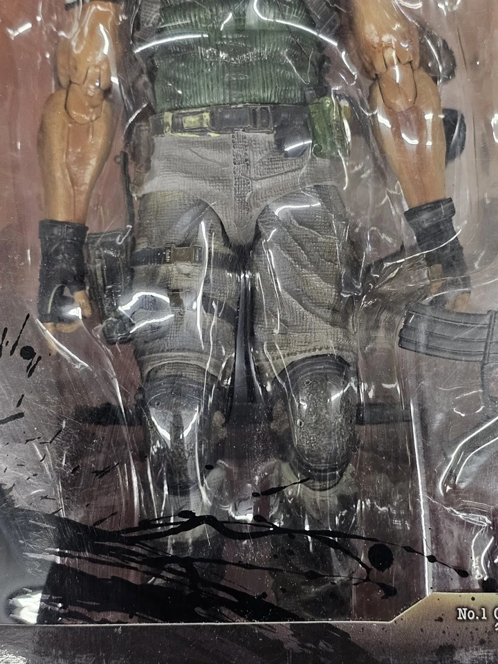 Square Enix Play Arts Kai Biohazard Resident Evil 5 Chris Redfield Figure RARE - Image 3 of 4