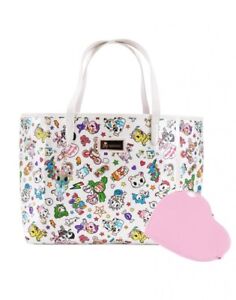 Tokidoki Denim Daze Tote Punk Emo Cartoon Chibi Womens Handbag Purse Tk Ebay