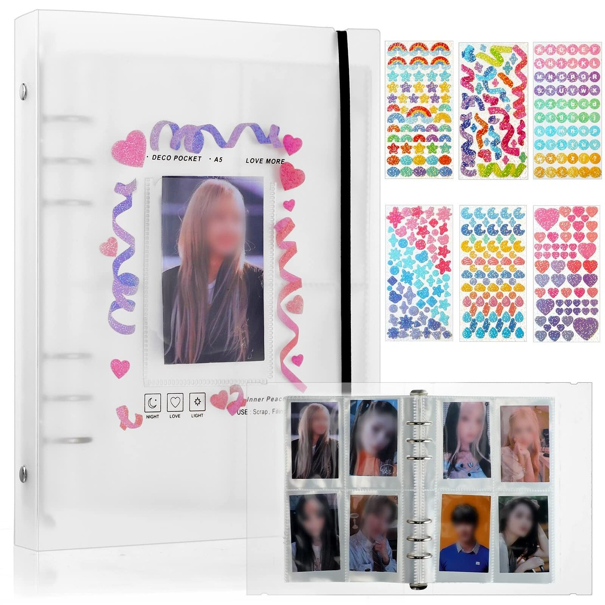 kpop card binder Amazon.com: 1Pcs Bow Star Plush Kpop Photocard Binder Cute Photocard Holder  Korean Photo Card Holder a6 6 Ring Binder Kpop Card Collect Book Photo  Album Binder 10 Inner Pages with 4 Pockets