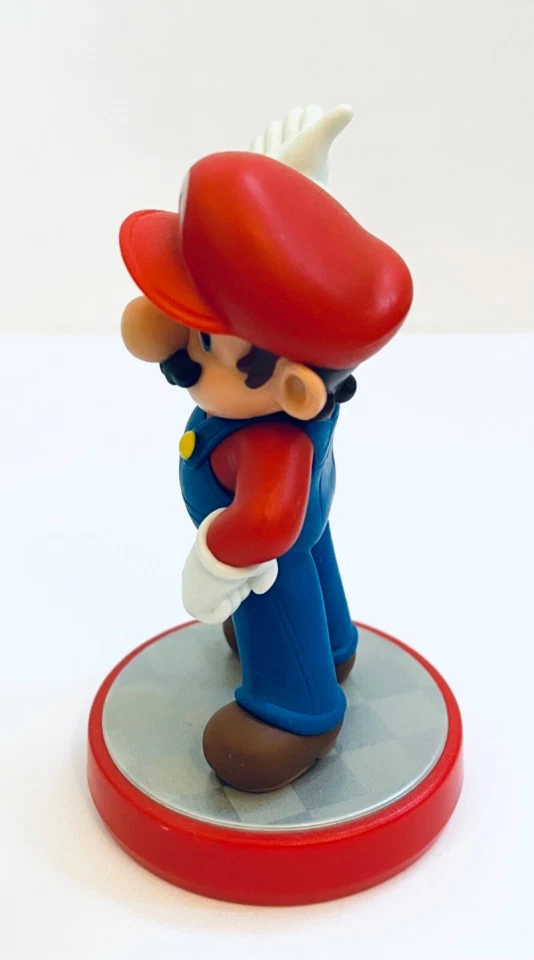 Mario Amiibo 超级马里奥兄弟系列任天堂人偶开关 Wii U 3DS 红色底座 — 第 4/4 张图片