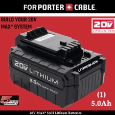 New 20V For Porter Cable PCC680L 20 Volt MAX 5000mAh PCC685L Battery power tools