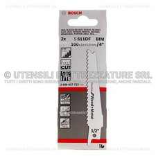 R&G 2 LAME FLESSIBILI SEGA UNIVERSALE GATTUCCIO S 511 DF BOSCH per LEGNO PLASTIC