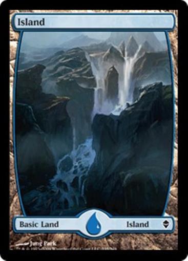ISLAND Artist—Jung Park MTG Zendikar Extended Art Basic Land #235