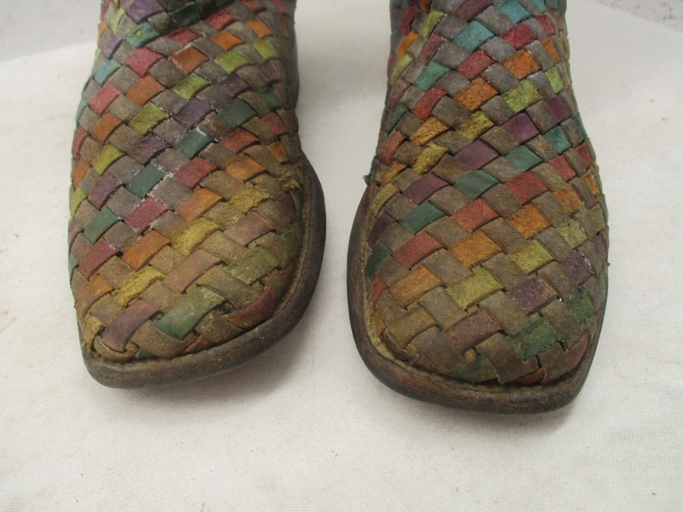 Botas de Vaquero MACIE BEAN Tuitti Fruitti Cuero Punta Cuadrada Juveniles Talla 3 Estilo 9087 Foto 3 de 4