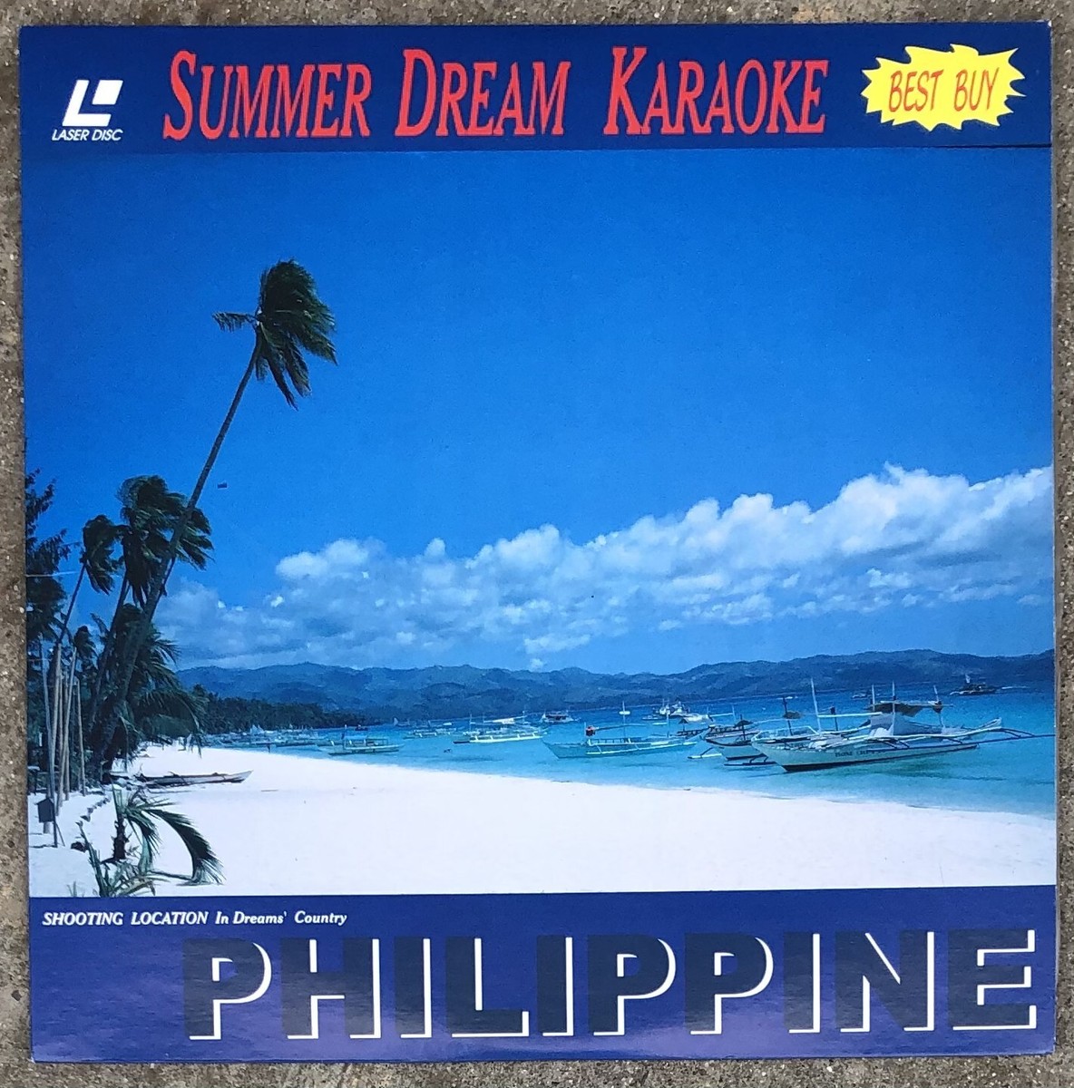 PHILIPPINE SUMMER DREAM KARAOKE LASERDISC Filipino Issue 60s 80s
