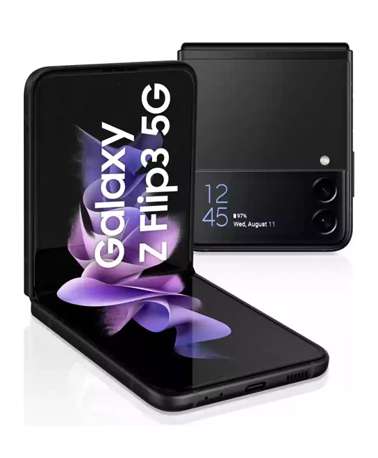 Black Samsung Galaxy Z Flip 3 5G SM-F711B single sim 128GB