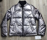 UGG Izzie Puffer Jacket Silver Metallic - Women's Size S - New with Tags