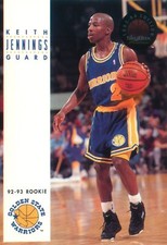 Keith Jennings RC 1993-94 SkyBox Basketball Rookie  # 225 Golden State Warriors