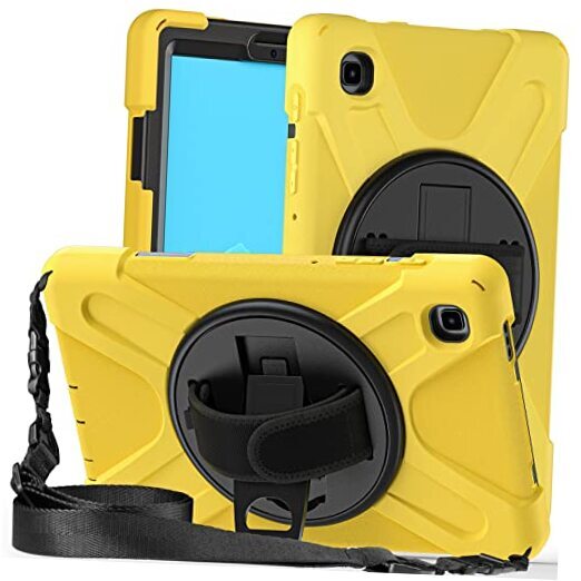 Case for Samsung Galaxy Tab A7 Lite 8.7'' with Screen Armor Shield Yellow