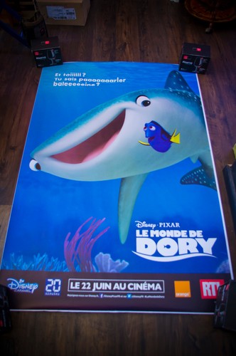 FINDING DORY B French Shelter Rolled D/S Vintage Movie Poster Original 2016