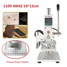 10*13CM Digital Hot Foil Stamping Machine Leather Press Logo Printing Bronzing