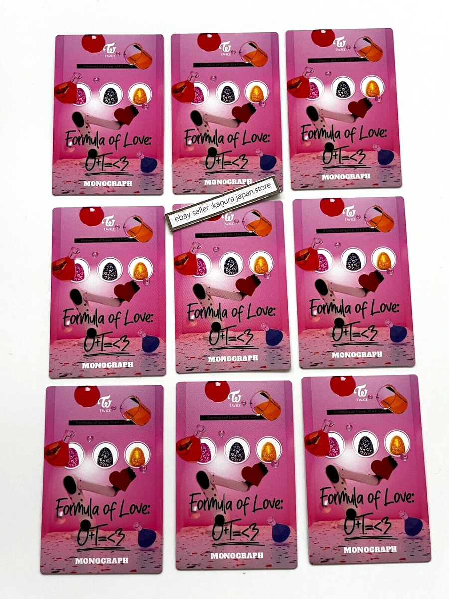 TWICE Formula of Love: O+T= 3 Monograph Photobook 9 Photocard