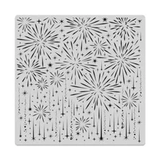 Hero Arts "SPARKLING FIREWORKS" Background Cling Bold Prints Stamp 6"x6" 2023