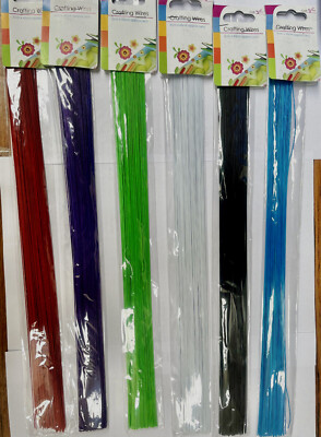 Basteldrahtstreifen 37 cm, Farben wählbar, Drahtschmuck und Bastelpakete