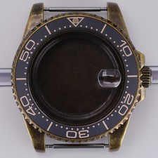 40mm Retro Bronze Watch Case Sapphire Glass For Seiko nh35 Movement 28.5mm Dial