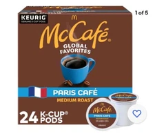 McCafe Paris Café Medium Roast Coffee Keurig K-Cup Pods, 24 Count