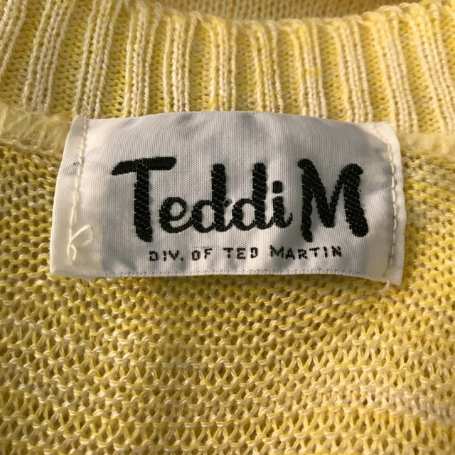 Vintage 80s Womens Teddi M Yellow Ombre Striped V-neck Sweater Vest Size 16 | eBay