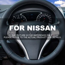 Steering Wheel Cover Genuine Leather for Nissan Maxima Altima Rogue Pathfinder
