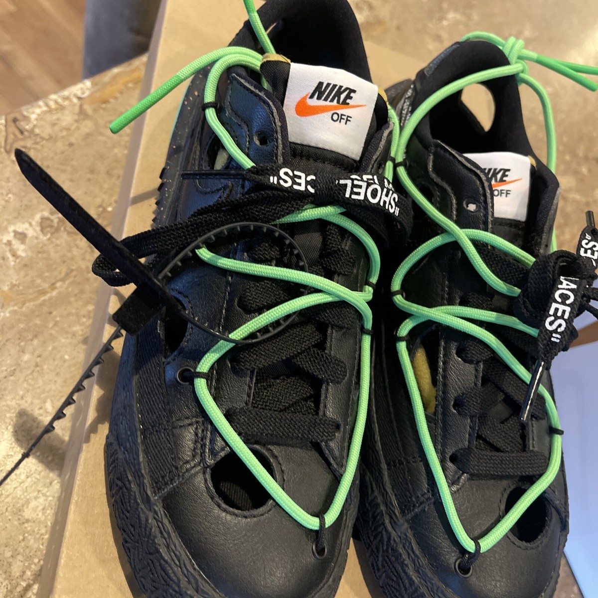 Size 5.5 - Nike Off-White x Blazer Low Black 195238104641| eBay display picture 1
