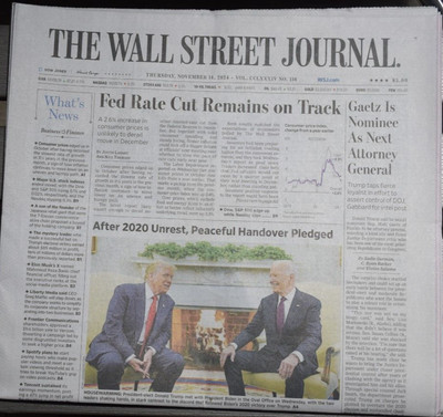Donald Trump Joe Biden At The White House The Wall Street Journal 11/14/2024