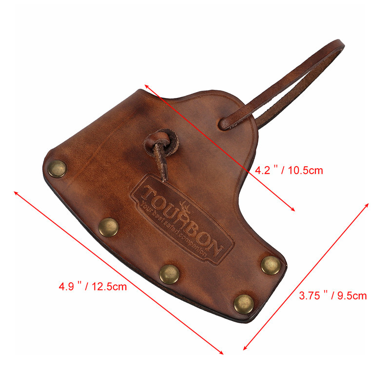TOURBON Leather Axe Holder Hatchet Blade Protection Cover Sheath-Special Offer