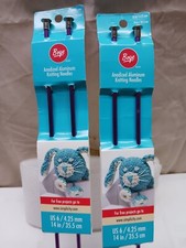 Boye Anodized Aluminum Knitting Needles, 14-Inch, Size US 6-New Lot Of 2 Sets