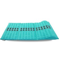 Acupressure Mat Massager for Foot, Back, Neck Pain Relief, Reduce Stress-Cyan