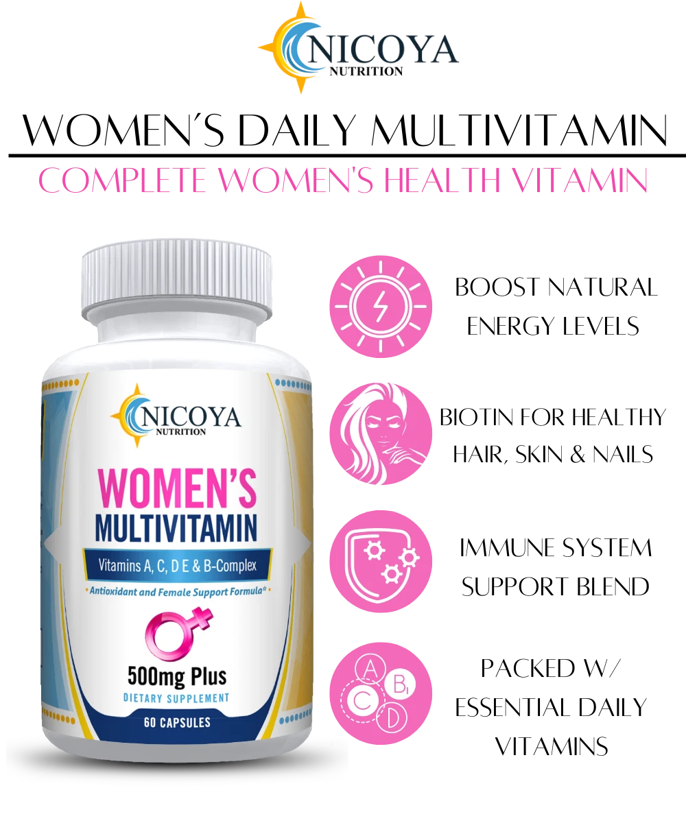 Women s Daily Multivitamin Boost Energy Metabolism Hair Skin