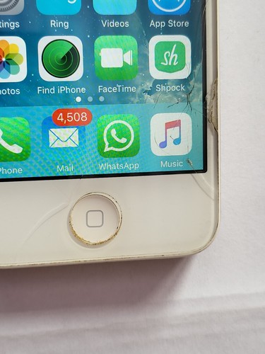Apple iPhone 4s 56GB A1387 Smartphone - White -Three Network - Cracked Screen - Picture 3 of 10