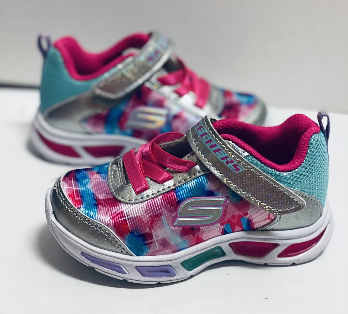 Immunitet ristet brød beskyttelse Skechers Kids Girls Size 8 M Litebeams-Dance N&#039;glow Light Up Sneakers  NIB | eBay