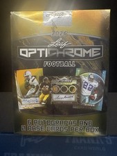2026 Leaf Optichrome Football Factory Sealed Hobby Box 6 Autos Per Box