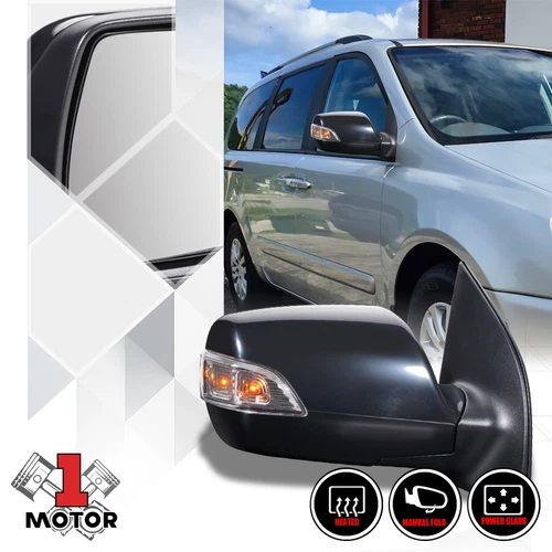 [Right] Passenger Side Power+Heated Door Mirror Glass Signal for 09-14 Sedona