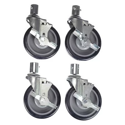 COMPONENT HARDWARE CSTPK-5PFC Caster Kit, Med Duty 1'' Female Collar Ca
