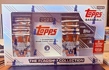 2026 TOPPS SERIES 1 Flagship Collection Super Box 15 packs MLB Baseball NEW!