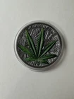 2021 Cannabis Sativa 1oz .999 Black Proof Silver Republic Of Benin 1000 Francs