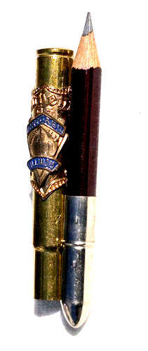 NOS "Souvenir of Chicago-WRIGLEY BLDG" BRASS Bullet Pencil - Picture 3 of 17