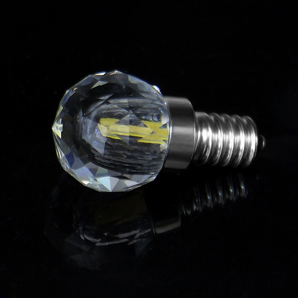 Lâmpada LED G4/G9/E12/E14 A8 vidro cristal cônico 1505 COB + 2835 #Y - Imagem 3 de 4