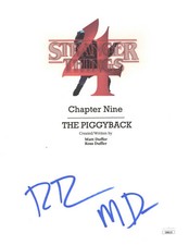 The Duffer Brothers Signed Script Cover Stranger Things Autographed JSA COA 2