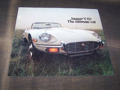 TOPRARITÄT Herrlicher Prospekt Jaguar E-Type V12 von 1971 !!!