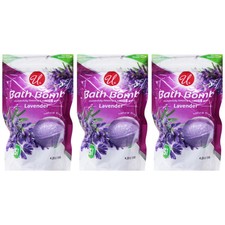 Lavender Scented Natural Fragrance Bath Bomb, 9 Count Pack of 3 
