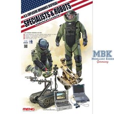 MENG MODEL MENG-HS003 US explosive ordnance disposal specialists & robot