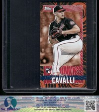 2023 Topps Rip MRIP-CC Cade Cavalli Mini Orange Ripples SN /55 Nationals 9.2A