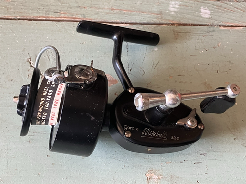 Garcia Mitchell 300 Spinning Fishing Reel New In Box Vintage NOS Extra Spool - Imagen 5 de 16