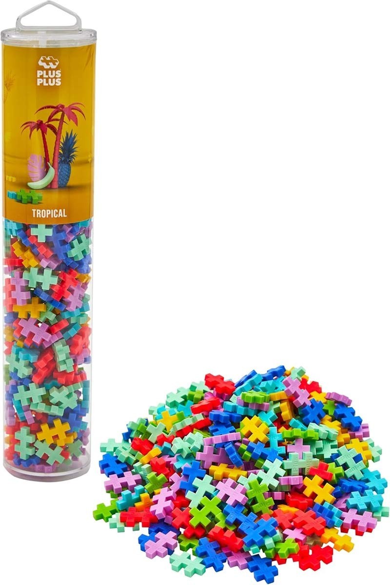 PLUS PLUS TUBO COSTRUZIONI TROPICAL 240 MATTONCINI 4261