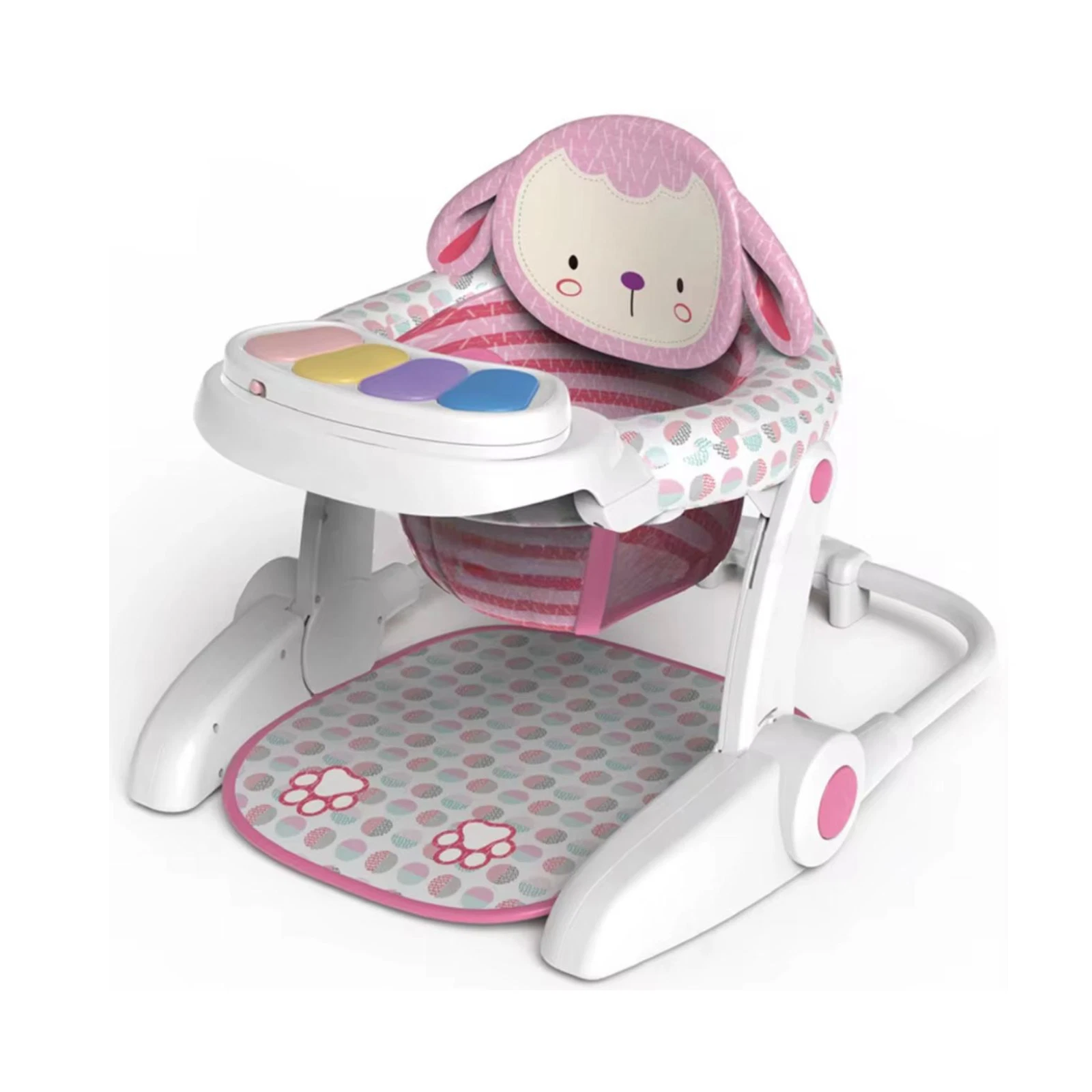 Baby Booster Seat with Music & Toy Tray | Soft Padded Sit Up Chair for Infants
Opens in a new window